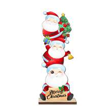 1pc Santa Claus, Snowman, Gingerbread Man Shaped Desktop Decoration - A - View 10