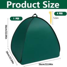 1set Winter Tree, Shrub And Flower Protection Cover - Reusable Frost Protection Bags, Practical Garden Style , Premium Breathable Non‑Woven Fabric, Built‑In Handle + 4Pcs Secure Ground Stakes Detail , Outdoor Potted Plant Frost & Snow Shield Cover - Plant Frost Cover - View 6
