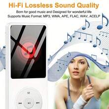1.8 Inch LCD Screen MP3 MP4 Music Player With Bluetooth, 32GB TF Card, HD Speaker, FM Radio, Voice Recorder, E‑Book Reader, Lossless Sound Mini Portable Audio Player For Sports Running, Ideal Birthday Christmas Gift,150mAh - View 3