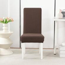 1/2/4/6pcs Diagonal Stripe Chair Cover, Decorative Dust-Proof Elastic Full Coverage Chair Slipcover, Removable And Washable - Multi-color - View 7