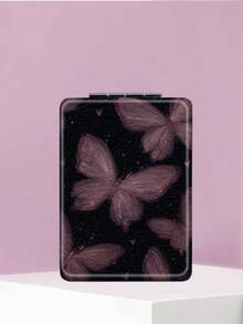 1pc Butterfly Series Portable Folding Makeup Mirror, Ultra Thin Lightweight Convenient Durable PU Leather, Suitable For Various Occasions Travel Party Work School, Fit For All Ages Universal - Multicolor - View 6