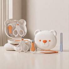 1pc Anti-Pinch Baby Nail Clipper Set Bear Design Newborn Special Nail Clippers Cartoon Baby Nail Cutter With Scissors And Nail File - Multicolor - View 10