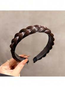 1pc Women's Woven Headband, Vintage Style, Anti-Slip Design With Teeth, Women's Hair Accessory. Suitable For Daily Casual Use - Multicolor - View 11