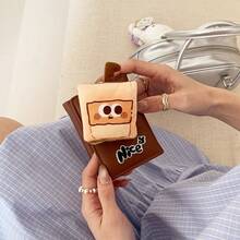 Kawaii 3D Toast Bread Decor Trifold SmallWallet, Nice Letter Embroidered Card Purse - Multicolor - View 9
