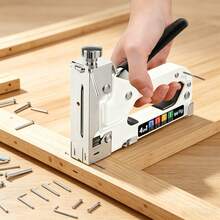 Staple Gun Set, Suitable For Wood, Fabric, Furniture, Interior Decoration And Roofing Felt, Manual Staple Gun, Suitable For Projects And Professional Repair - A - View 7