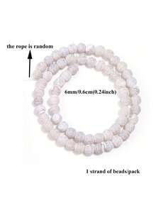 1 Strand Natural Grey Weathered Agates Stone Beads Round Loose 6/8/10MM DIY Handicraft Jewelry Bracelet Necklace Making DIY - Grey - View 8