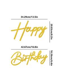 Happy Birthday Background Decor - Felt Happy Birthday Sign, Suitable For Balloon Arch Birthday Party Background Decoration, Also Suitable For Birthday Parties, Baby Showers - Retro Country Style Birthday Party Decorative Background Wall Photo Prop - Birthday Felt - View 6
