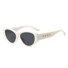 1PC Men's Fashion Glasses New High Quality Vintage Cat Eye Frame With Rivet Detail Niche Design Daily Wear Photo Outdoor Fishing Cycling Use - Multicolor - View 5