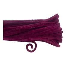 100 Chenille - Limpia Pipas Normal -manualidades = Full - 48N CEREZA - Ver 1