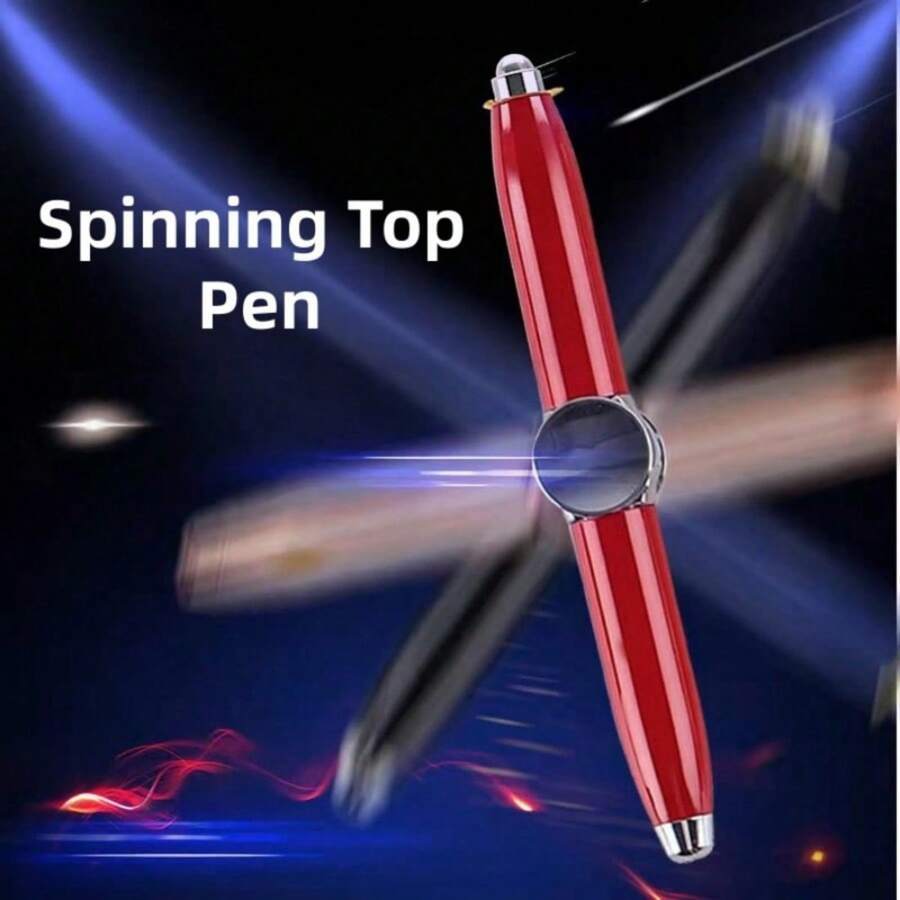 Rotatable Metal Ballpoint Pen Pen For Office, Stress Relief For Men And Women, Anxiety Relief Spinning Pen - Multicolor - View 1