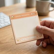 Pastel Pixel Art Sticky Notes Set - Retro Computer Window Memo Pads, 4 Packs, 50 Sheets/Pad, 3x3 Inch - Cute Desk Accessories For Office Decor, Journaling & Unique Gifts For Gamers And Planners. - one-size - View 6