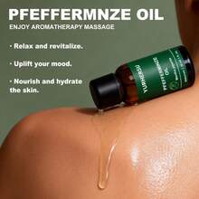 YURHERSU Peppermint Essential Oil, A Refreshing Moisturizing Body Massage Oil, An Aromatic Skincare Essential Oil, 30ml. - Mint - View 7
