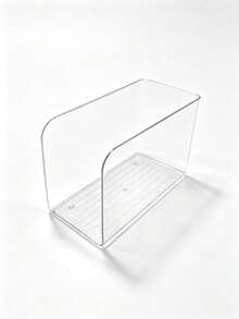Transparent Acrylic Bookshelf, Desktop File Organizer, Book Storage, Can Hold Magazines, Notes And Books, A4 File Magazine Organizer Box, Suitable For Home Study, School Office - Transparent - View 5