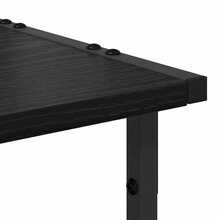 Soporte para impresora vidaXL, roble negro, 41 x 28 x 33,5 cm - Negro - Ver 10
