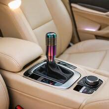 1pc Universal Aluminum Alloy Gear Shift Knob 8.5CM/3.35in Rainbow Metal Gear Shift Knob Modification Replacement Gear Shift Lever Head Car Metal Gear Shift Knob Modification - A - View 6