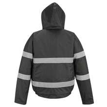 Portwest Iona Lite Reflective Work Bomber Jacket - Black - View 2