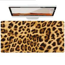 1pc Leopard Cheetah Print PU Leather Desk Mat, Large Extended Waterproof Non-Slip Smooth Mouse Pad, Animal Spots Desk Pad Protector Writing Mat Easy Clean Stain Resistant For Office Home School Computer Laptop Desktop Keyboard - View 7
