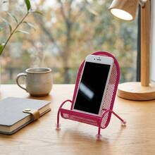 1pc Cute Chair Shaped Phone Stand, Universal Slouchy Desktop Phone Holder, Stable Non-Slip Bedside Stand, Phone Accessories, Office Desk Accessories - Multicolor - View 5