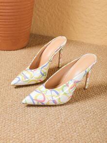Women Sexy Fashion Solid Color Commuter Glossy Party Shallow Pointed Toe Stiletto High Heel Casual Versatile Multi-Color Pumps - Multicolor - View 6