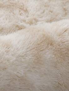 1 pieza Alfombra de área suave y esponjosa para sala de estar y dormitorio, antideslizante, decoración de habitación - Beis - Ver 6