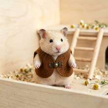 1/2/4pcs-Hamster Vest-A Cute, Mini Vest Designed Specifically For Small Animals Like Hamsters And Guinea Pigs. Features Metal Buckles; Serves As A Photo Prop; Adjustable. Small Pet Supplies And Apparel. - Multicolor - View 4