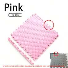4/8/12pcs Interlocking Leaf Pattern Puzzle Crawling Mat, Shock-Absorbing Floor Mat, Thickened Bedroom Mat, Suitable For Patio, Gym, Yoga Studio, Training Room, School Protective Flooring, Multi-Color, 11.81*11.81 Inches, Better Effect After Ventilation - 30*30 Crawling Mat - View 13