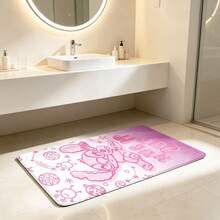 1pc Disney Stitch Printed Area Rug, Faux Rabbit Fur Surface With TPU Non‑Slip Back, Soft Fluffy Decorative Carpet For Living Room Bedroom Home Decor - Multicolor - View 6