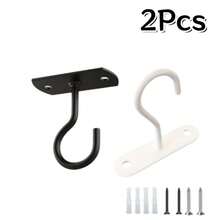 1Pc/2/3/4Pcs Ceiling Hanging Hooks For Hanging Plants, Indoor/Outdoor Flower Pot Hooks, Suitable For Flower Pots, Hanging Baskets, Wind Chimes, Lanterns, Lights, Bird Feeders, Home Decor - Multicolor - View 18