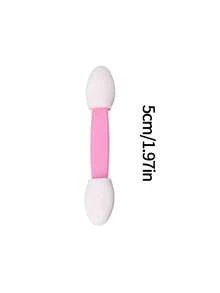 25PCS Nail Art Sponge Magic Wand Double-Ended Sponge Brush Gradient Nail Art Brush Hand Clip Rhinestone Brush - Pink - View 9