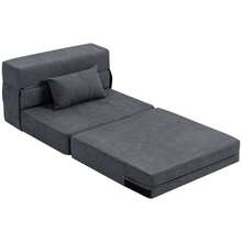 Schlafsofa-Set - Dunkelgrau + Schaumstoff - Übersicht 1