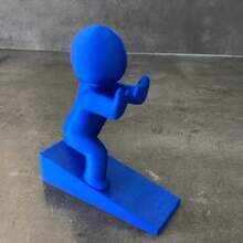 Cartoon Figure Door Stopper, Solid Weight Design Prevents Tipping, Holds Door Open To Prevent Wind-Closing And Wall Bumping. Unique Human-Shaped Sculpture With Outstanding Aesthetics, Suitable For Entryway, Bedroom, Study, Blocks Door Gap And Prevents Sliding, Decorative And Storage 2-In-1, Novel And Practical Small Gift. - A - View 7