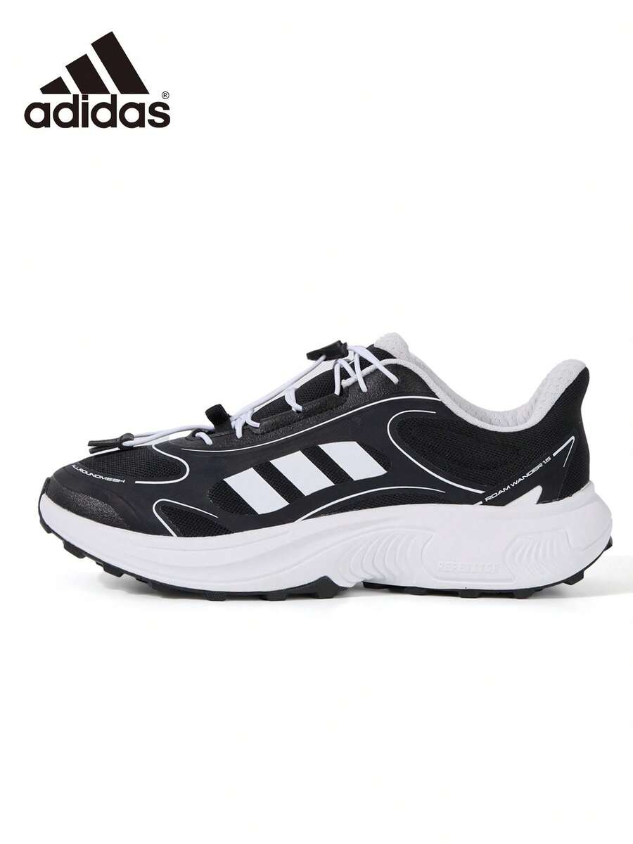 Adidas Men's Authentic New Slip-Resistant Thick Sole Casual Sports Shoes Slip-On Sneakers KI3642 - Black - View 1