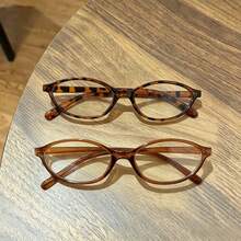 1/2 Pair Vintage Women's Round Frame Transparent Lens Glasses, Y2K Style Computer Glasses, Small Round Frame, Suitable For Daily Outdoor Wear - Transparent - View 17