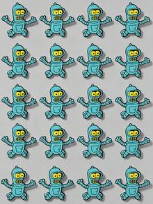 10/20/30/40/50pcs Cartoon Robot Brooch Classic Design High Recognition Small Exquisite Texture Durable Aesthetic Pin For Clothing Backpack Collar Unique Style Suitable For Collection Gift Niche Lapel Pin - Multicolor - View 7