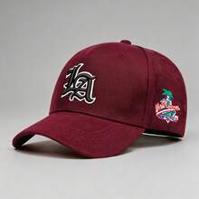 1 Pc Men's Gothic Letter LA Embroidered Fashion Baseball Cap, Adjustable Design, Suitable For Outdoor Activities, Travel, And Running - Multicolor - View 3