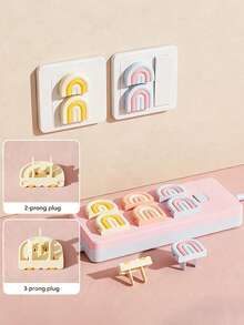8pcs Kids Electric Socket Protectors, Cute Rainbow Design, Baby Shock-Proof Plug Covers, Home Baby Safety Supplies - Multicolor - View 6