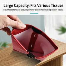 PU Leather Car Tissue Box Holder, Car Interior Storage Accessory - Multicolor - View 12
