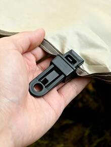 4pcs/8pcs/12pcs Outdoor Tent Rope Adjuster Buckle, Camping Tarp Guyline Tensioner, Windproof Rope Tension Regulator, Adjustable Locking Clip, Tent Guyline Tightener, Anti-Slip Rope Fixing Buckle, Outdoor Camping Tent Accessories, Tarp Rope Buckle, Camping Gear, Mountaineering Camping Supplies, Strong Rope Fixing Buckle, Rope Adjuster, Suitable For Tents, Tarps, Awnings, Camping Hanging And Outdoor Fixing Use - Black - View 3