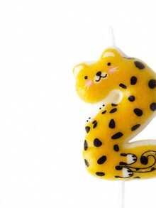 Hand-Painted Digital Candles With Cute Forest Animal Pattern, Suitable For Autumn Decor, Souvenirs, Camping, Kitchen Use, Christmas Gifts, Party Favors, Kitchenware, Home Decor And Accessories, Party Decoration And Arrangement Supplies - View 3