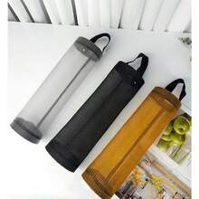 3/2/1pcs Trash Bag Storage Hanging Bag, Wall-Mounted Drawstring Shoe Bag, Back To School Season, Kitchen Plastic Bag Organizer, Woven Mesh Bag, Plastic Bag Storage Rack With Hanging Net, Suitable For School Supplies And Learning Materials - Multicolor - View 7