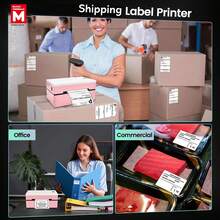 Marklife 4x6 Wireless Thermal Shipping Label Printer For Small Business Compatible With Smartphone And Computer Used For Shipping Labels, Barcode, QR Code, Thanks Labels, Logo Labels, Portable Thermal Label Printer, With 35 Label Stickers - Multicolor - View 8