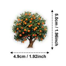 50pcs Cute Cartoon Tree PET Stickers, Perfect For Scrapbooking, Journals, Laptops, Bumpers, Skateboards, Water Bottles, Computers, Phones And Other DIY Creative Graffiti Sticker Toys - Multicolor - View 3