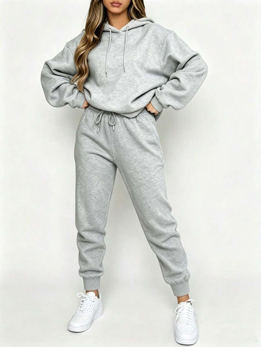 Women Two-Piece Outfits - Light Grey - View 1