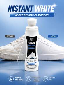 Multi-Purpose White Shoe Brightening Liquid, Shoe Edge Yellow Stain Cleaner, Suitable For White Canvas Sneakers And Leather Shoes, Easy To Use - White - View 3