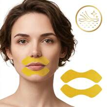 Overnight Patches, Designed For Smoothing Fine Lines Around Lips, Specifically For Face, Face Mask - Red and White - View 5