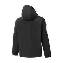 Adidas Jaket Berkerudung Tenun Tahan Angin untuk Pria, Model Terbaru, untuk Latihan Lari di Luar Ruangan, Pakaian Kasual. - Hitam - View 3