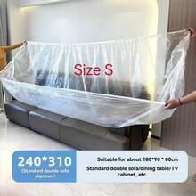 Penutup Kasur Anti Debu Elastis Transparan, Pelindung Sofa dan Furnitur Ukuran Besar, Film Pelindung Plastik untuk Renovasi, Film Anti Debu, Cocok untuk Asrama, Ruang Tamu, Teras, dan Kantor - MultiWarna - View 13