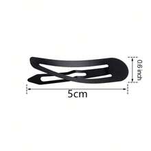100pcs/Set Black 1.96 Inch Women Hair Clips - Suitable For Daily Styling, Braiding, Loose Hair, Bangs Fixing, Makeup And Bathing Multi-Functional Hair Accessories. - Black - View 5