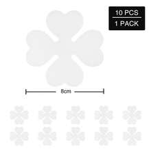 10pcs Transparent Clover-Shaped Bathtub Anti-Slip Stickers, Self-Adhesive Shower Floor Safety Non-Slip Mats, For Bathroom - AS052 Transparent - View 9