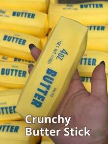 Crispy Butter Stick Random Color Crispy Ball Squeeze Toy, Non-Bouncing, Makes Crisp Sound When Squeezed, Includes Building Blocks And Cla, Hard And Soft Texture Combination, Handmade Toy, Crispy Squeeze/Squish - Multicolor - View 10